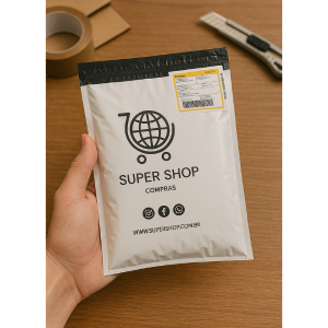 Envelope de Segurança para Correios Polietileno PEBD 0,10 mm - Branco 260x360mm 1x0  Sem Enobrecimento 